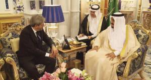 Paolo Gentiloni in Arabia Saudita